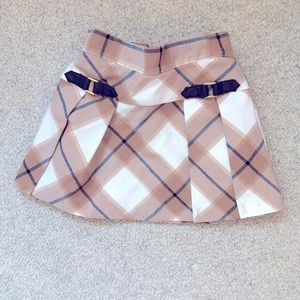 Janie & Jack Plaid Skirt: 6-12 months